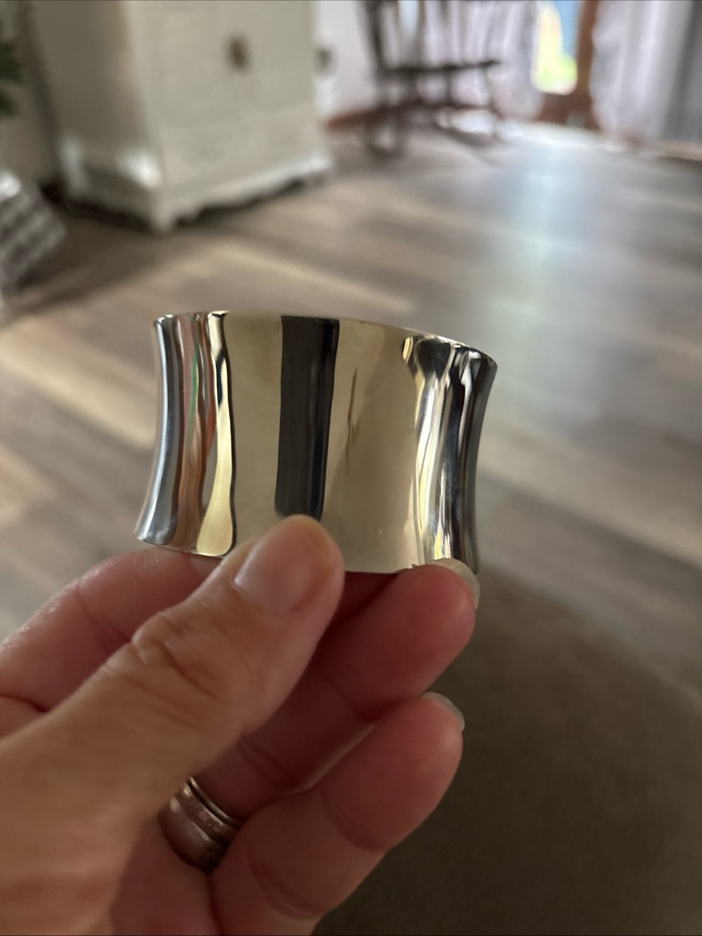 Sterling silver MILOR Metal Cuff Bracelet -